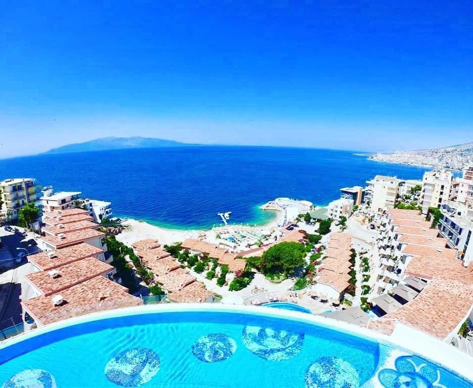 Bougainvill Sunset Villa Sarandë Esterno foto